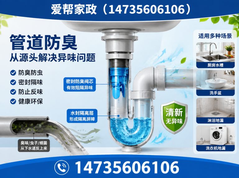 高平市管道防臭展示图